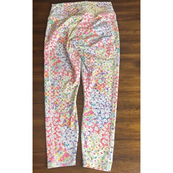 Fabletics Define Powerhold Women’s M High-Waisted 7/8 Leggings Daisy Patchwork - Picture 10 of 11